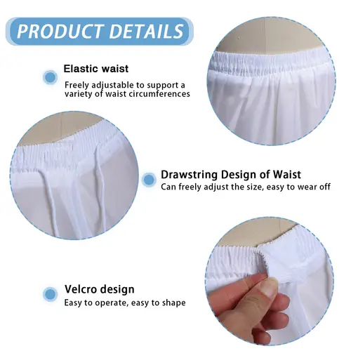 Imagen 2 del producto Enagua de sirena para mujer, enagua de crinolina para vestido de novia, 3 capas hasta el suelo, enagua, vestido de baile