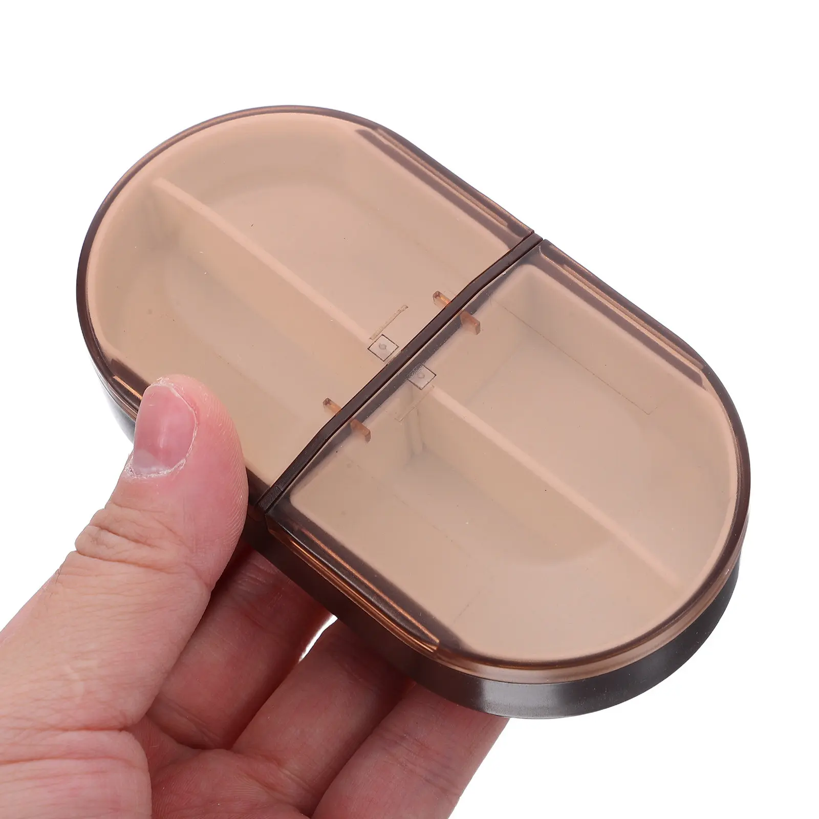 

3Pcs Portable Pill Organizer 4 Compartment Weekly Travel Medication Box Airtight Moisture Proof Pocket Pill Holder Small Tablet