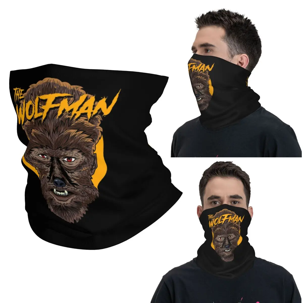 

Волкман Хэллоуин фильм ужасов монстр бандана шеи гетры с принтом шарф многофункциональная Балаклава унисекс для взрослых