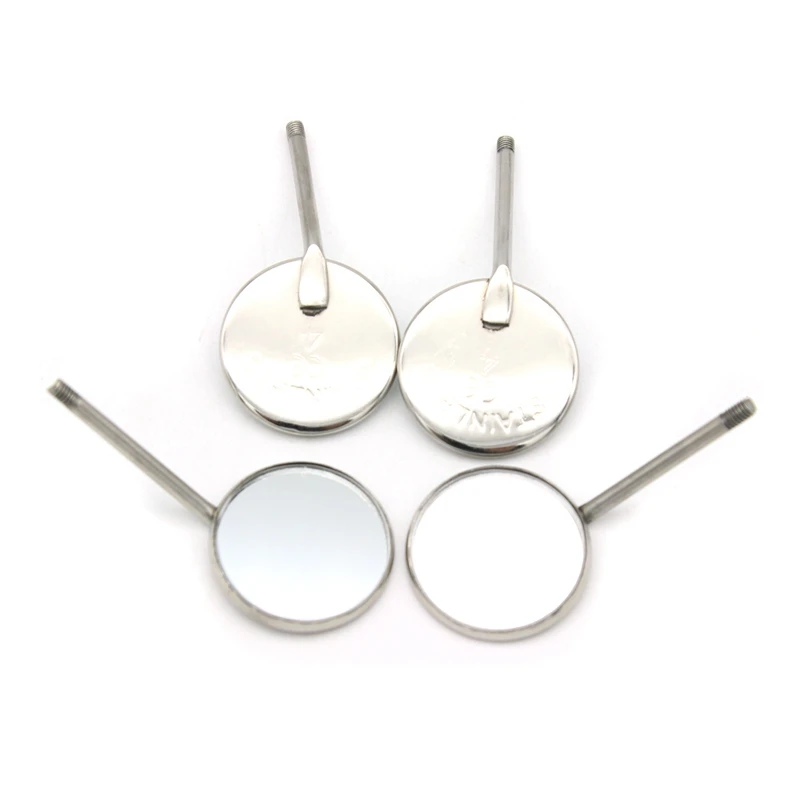 5/10Pcs Dental Stainless Steel Dental Mouth Mirror Anti Fog Front Surface Dentistry Mirrors High Quality Dentist Equipment