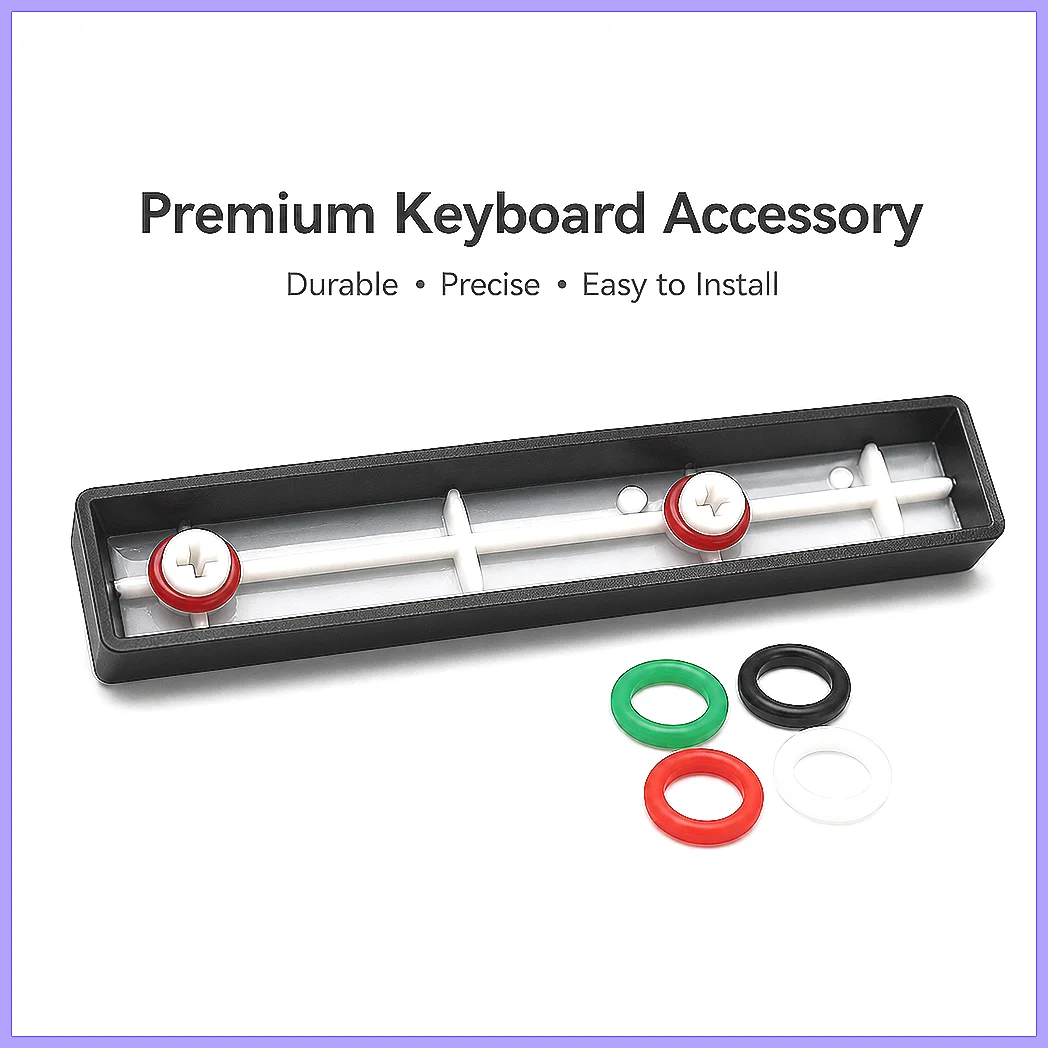 200Pcs Clear Silicone O-Ring Keyboard Dampeners for MX Switch Mechanical Key, Soft Rubber Seal Washer, Noise Reduction, Black