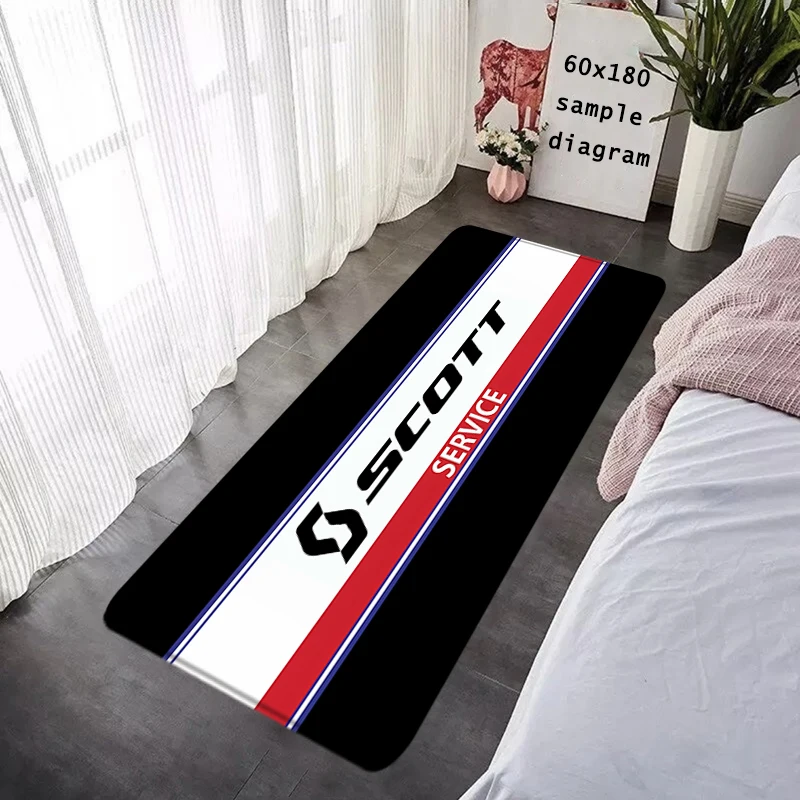Bike Foot Rug Welcome Floor Mat Diy Entryway ScottS Bathroom Hallway Carpet Kitchen Water Absorbed Rugs Fluffy Home Decoration