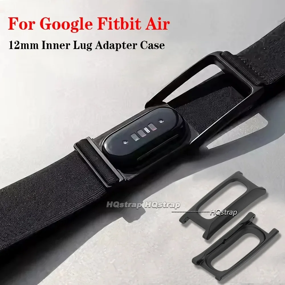 12mm Inner Lug Adapter MultiColor Case for Google Fitbit Air Watch Fitness Tracker PC Bracelet Frame Protective Case Connector