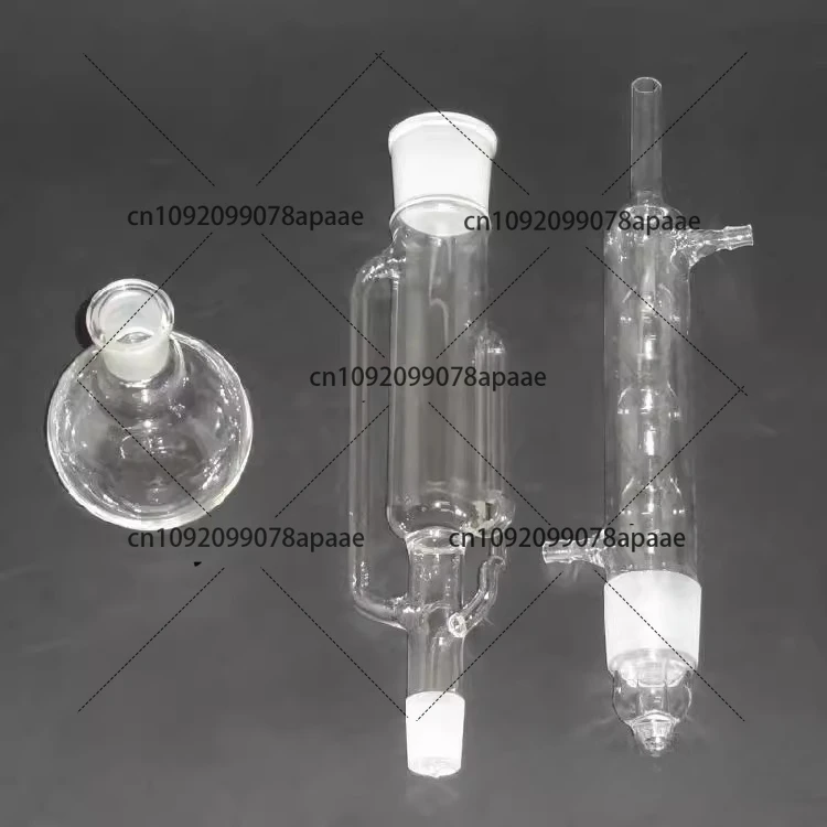 

Набор экстракторов Soxhlet емкостью 250 мл — в комплект входит стеклянный конденсатор для кипячения суставов 24/40.