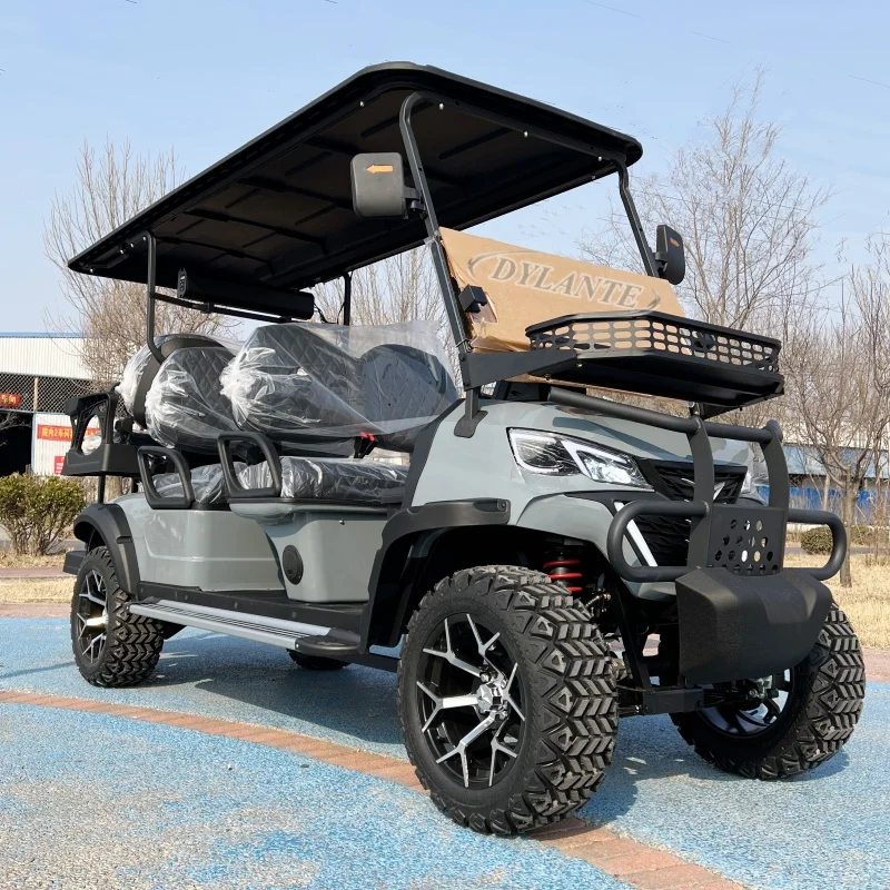 CE Certified 5000W Adult Street Legal 2 4 6 Seater Electric Off-Road Golf Cart 60V/72V Li-ion Battery 4WD Golf Cart
