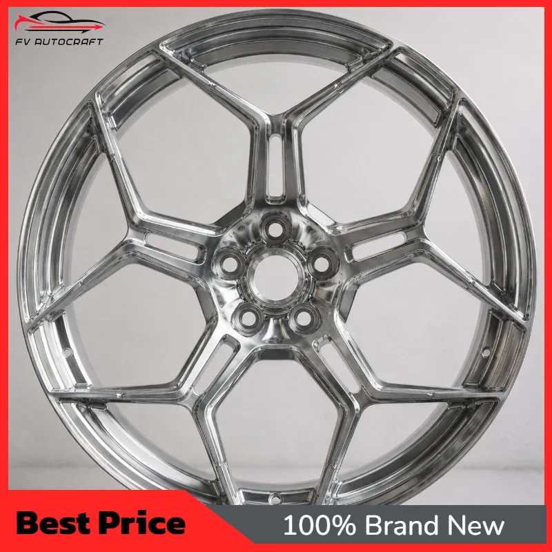 

【2026】Ready To Ship Mirror Polished 18 19 20 21 22 24 Inch PCD 5x112 5x120 5x139.7 Bespoke Forged Car Wheels For Lamborghini SV