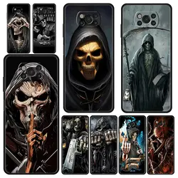 Grim Reaper Skull Skeleton Phone Case For Xiaomi Mi Poco X3 NFC M3 12 12T X4 M4 F4 Pro F3 Note 10 Lite 11 Ultra 10T 5G 9T Cover