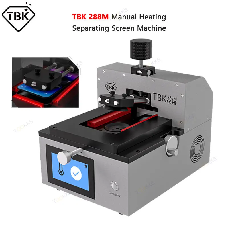 TBK 288M Manual Heating Separating Screen Machine for iPhone 6 7 8 Plus X 11 12 13 14 15 Pro Max Display Disassembly Repair Tool