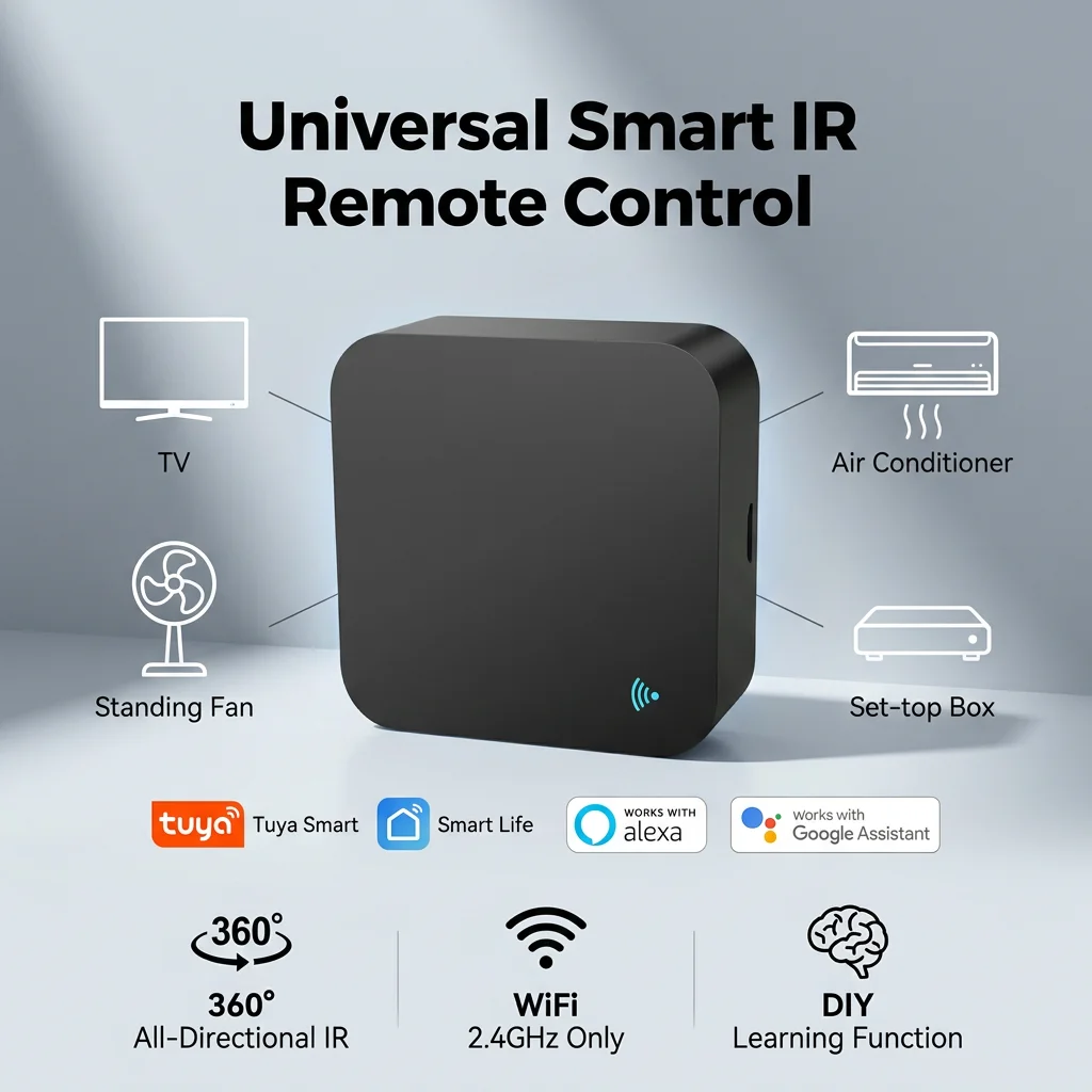 Tuya WiFi infrared universal remote control TV air conditioning light access control infrared remote control controller
