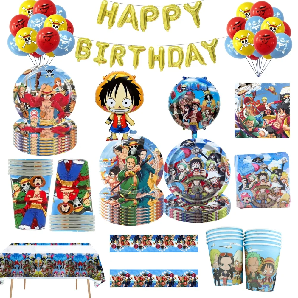 Ballons en aluminium une pièce, ballons en Latex, décoration de fête d'anniversaire, bannière, vaisselle, tasse, assiettes, ensemble de cadeaux pour enfants, jouet héros pour garçons