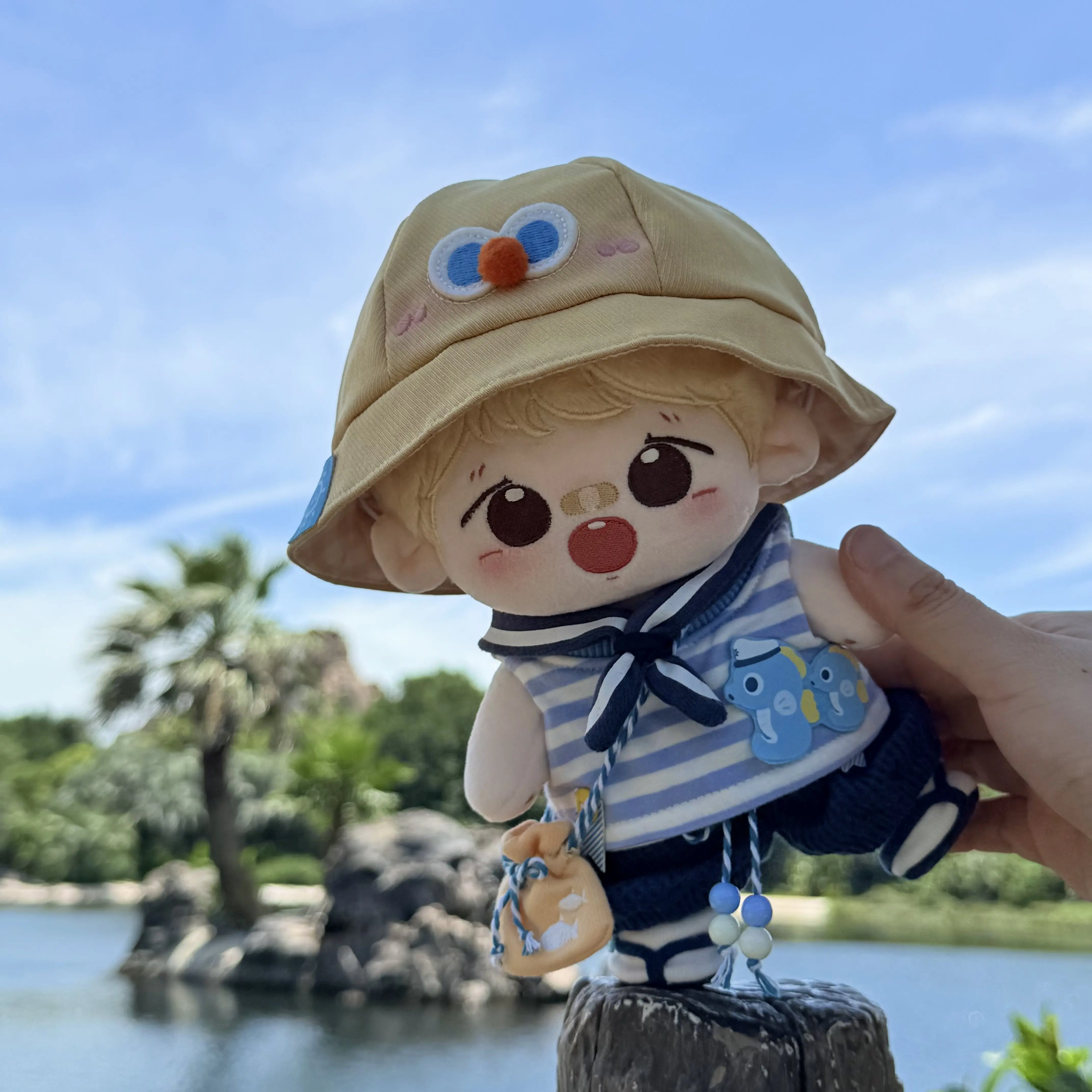 Disponibile Abbigliamento per Bambole da 20cm, Completo Cartone Animato Avventura sull'Isola con Cavalluccio Marino, Marinaio, Polpo, per Peluche e Giocattoli Anime per Bambini