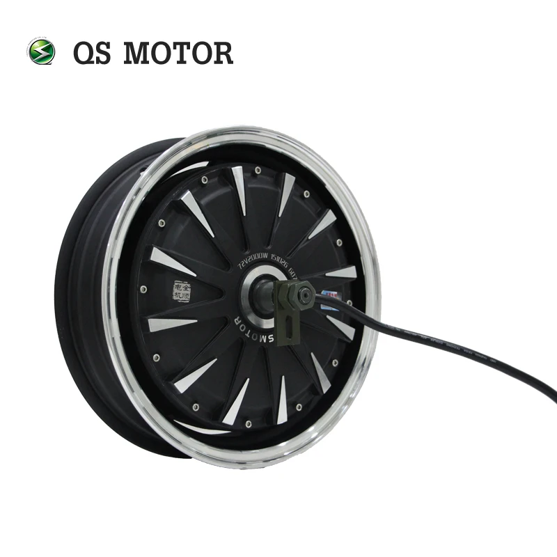 

QS MOTOR 13inch 260 3000w V4 80kmh Fast Speed Electric In Wheel Moped Hub Motor For Scooter