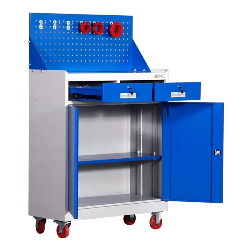 Low MOQ 2-layer 8 Drawers Tool Box Roller Cabinet Black Rolling Tool Cart with Lockable Drawers for Workshop Garage Tool Storage