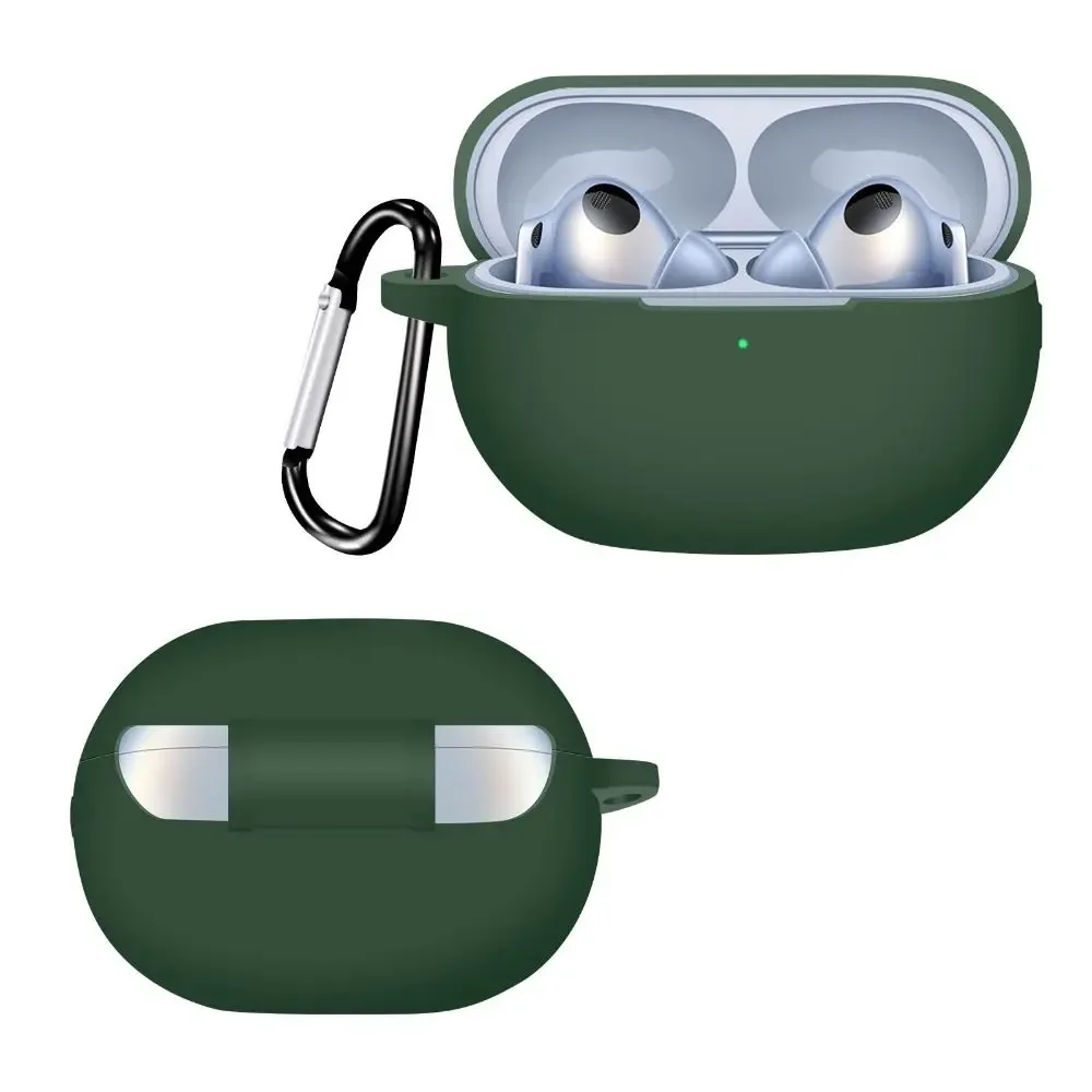 حافظة حماية من السيليكون مضادة للصدمات لسماعات الرأس مع ملحقات سماعة الرأس بخطاف لهاتف Huawei Freebuds Pro 4