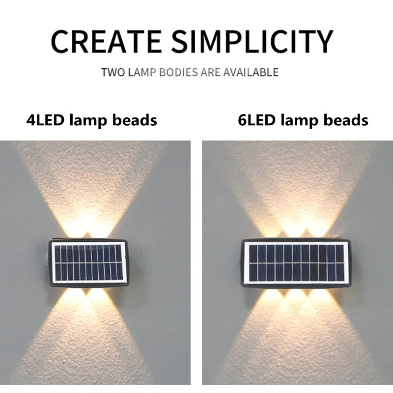 Super Bright LED Solar Light Outdoor Waterproof Garden Decoration Wall Lamp Light Control Sensor Villa Yard Solar Lamps Lighting