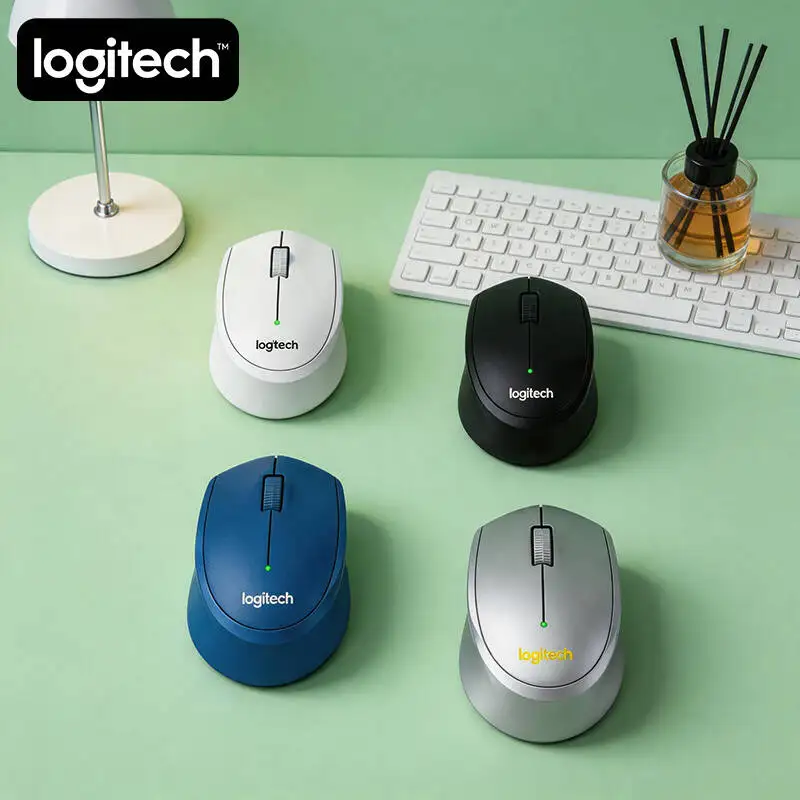 

Logitech M330 Wireless Mouse Ergonomic Silent Click 2.4G USB Nano Receiver Soft Quick for Home Office Study Laptop Desk