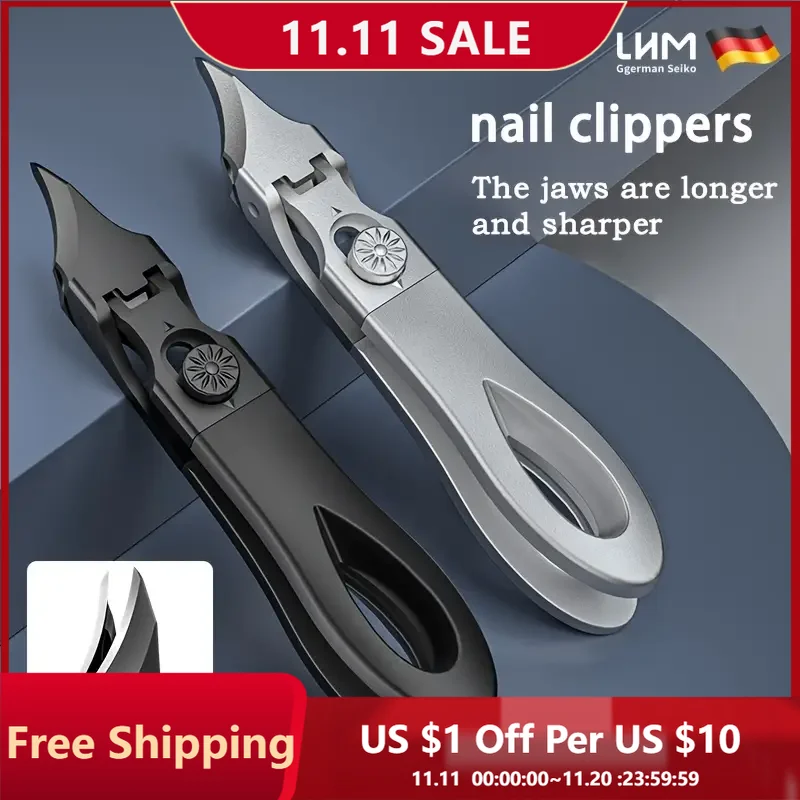 

Extra-Long Beak Nail Clippers Thick Nail Toe Nail Scissors Heavy Duty Stainless Steel Sliding Switch Nail Trimmer Nail Tech Must