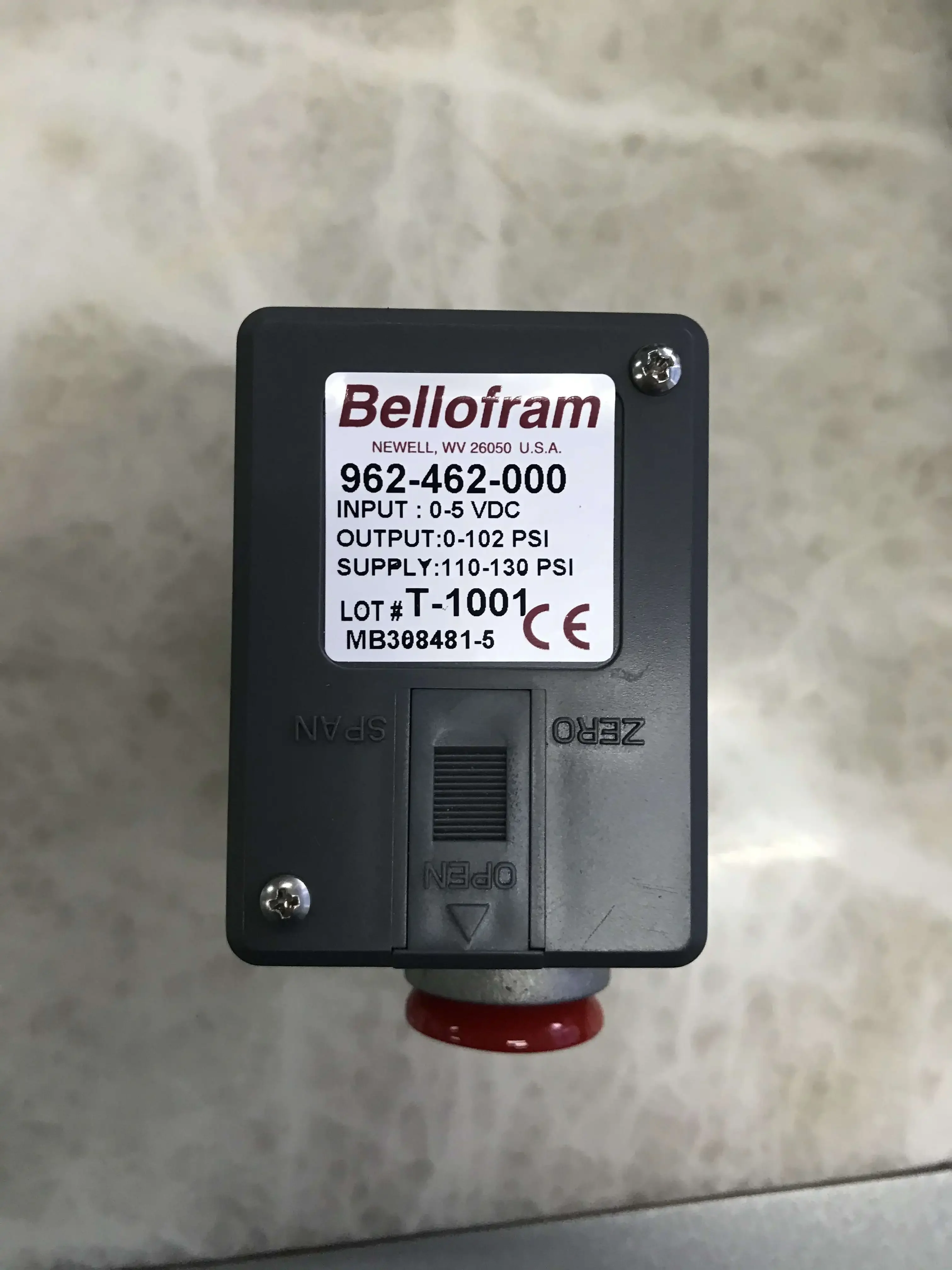 

Совершенно новый оригинальный клапан Marsh BELLOFRAM 962-462-000 962-268-000 из США.