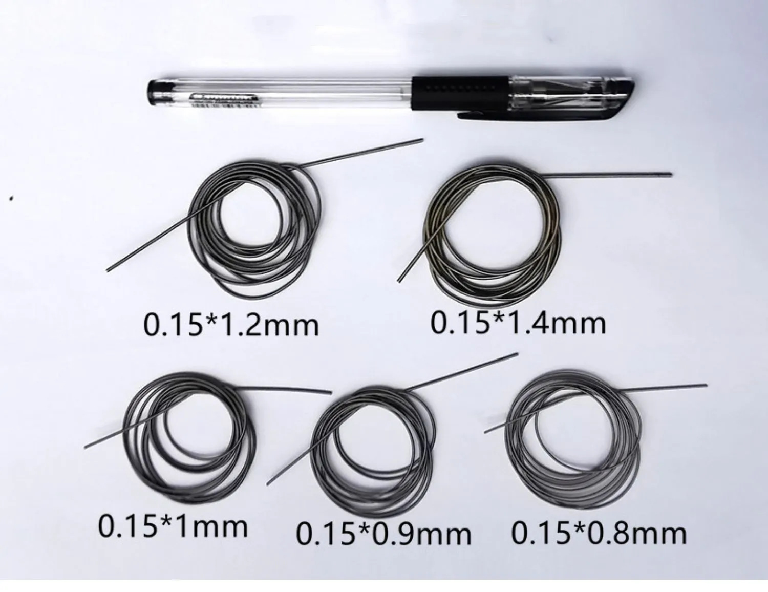 Wire0.1mm 0.15mm Length 300mm/1000mm Stianless Steel Spring  Slender Long  Thin Tension  Spring