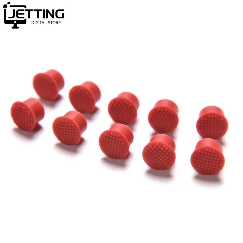 10pcs Laptop Nipple Rubber Mouse Pointer Cap for IBM Thinkpad Little TrackPoint Red Cap for Lenovo Keyboard Trackstick Guide