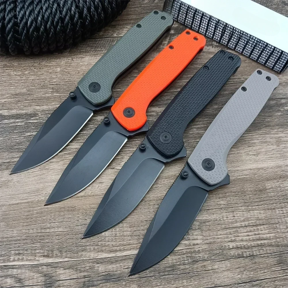 

4-color nylon fiber Handle Pocket Knife Outdoor Tactical Hunting Hiking survival EDC pocket folding Knife Men's gift