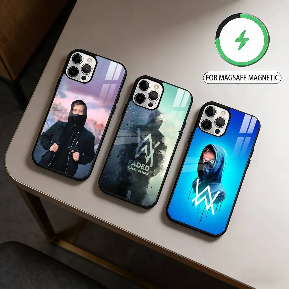 

Norway A-Alan W-Walker DJ Magnetic For Magsafe Wireless Charging Phone Case For iPhone17,16,15,14,13,12,11 Plus,Pro Max