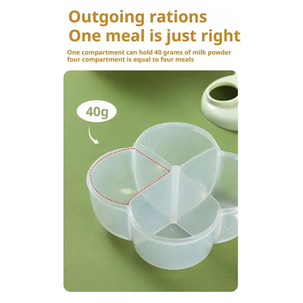 

4-х отделений, контейнер для детского сухого молока, портативный дозатор сухого молока для детей, закуски на ходу, не проливаются, для младенцев, для путешествий
