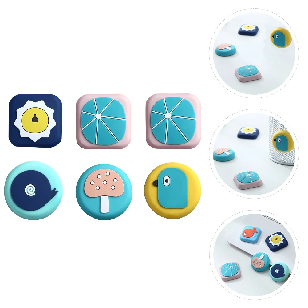 

6pcs Knob Stopper Colorful Silicone Wall Protector Pad Bumper Crash Cushion Furniture Hardware Environmental