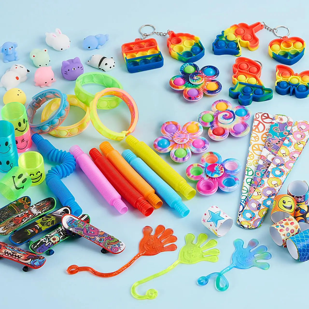 Bulk Pack of 30-120 Popular Fidget Toys for Kids - Party Favors Goodie Bag Fillers Birthday Party Prizes view 5