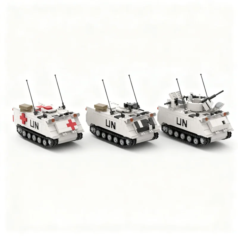 2065pcs MOC United Nations M113 Other Model Building Blocks Module Diorama Figure Ship Robot Aircraft Train City Galaxy Toy Gift