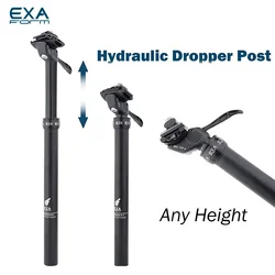 EXAFORM Mtb Telescopic Seatpost Manual Hydraulic Aluminum Alloy Adjustable Seat Post 27.2/30/30.4/30.8/31.6/33.9mm Dropper Post