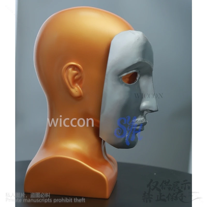 الرعب أنيمي Baldwin IV تأثيري الفضة الرجعية الوجه ثلاثية الأبعاد حمض البوليلاكتيك قناع الفيلم مرحلة هالوين هدايا عيد الميلاد كوس مخصصة