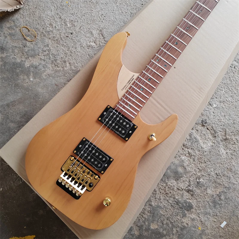 Alder Body 6-string Electric Guitar, Original Wood, Gold Accessories, Rosewood Fingerboard, Shell Inlay, Free Shipping