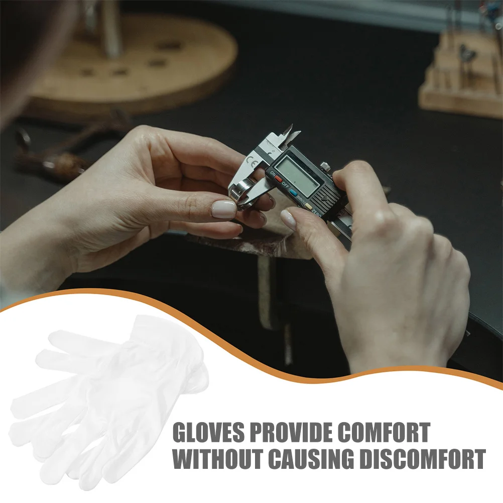 4 قطعة قفازات ستوكات مكافحة ساكنة لمتجر المجوهرات الأبيض التفتيش اليد حامي تنفس قفاز العمل متعددة الوظائف