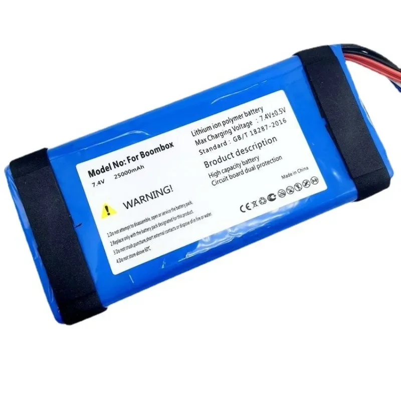 25000mAh 7.4V  Battery for JBL Boombox GSP0931134 01 for JBL Boombox Battery JEM3316 JEM3317 JEM3318 Portable Bluetooth Speaker