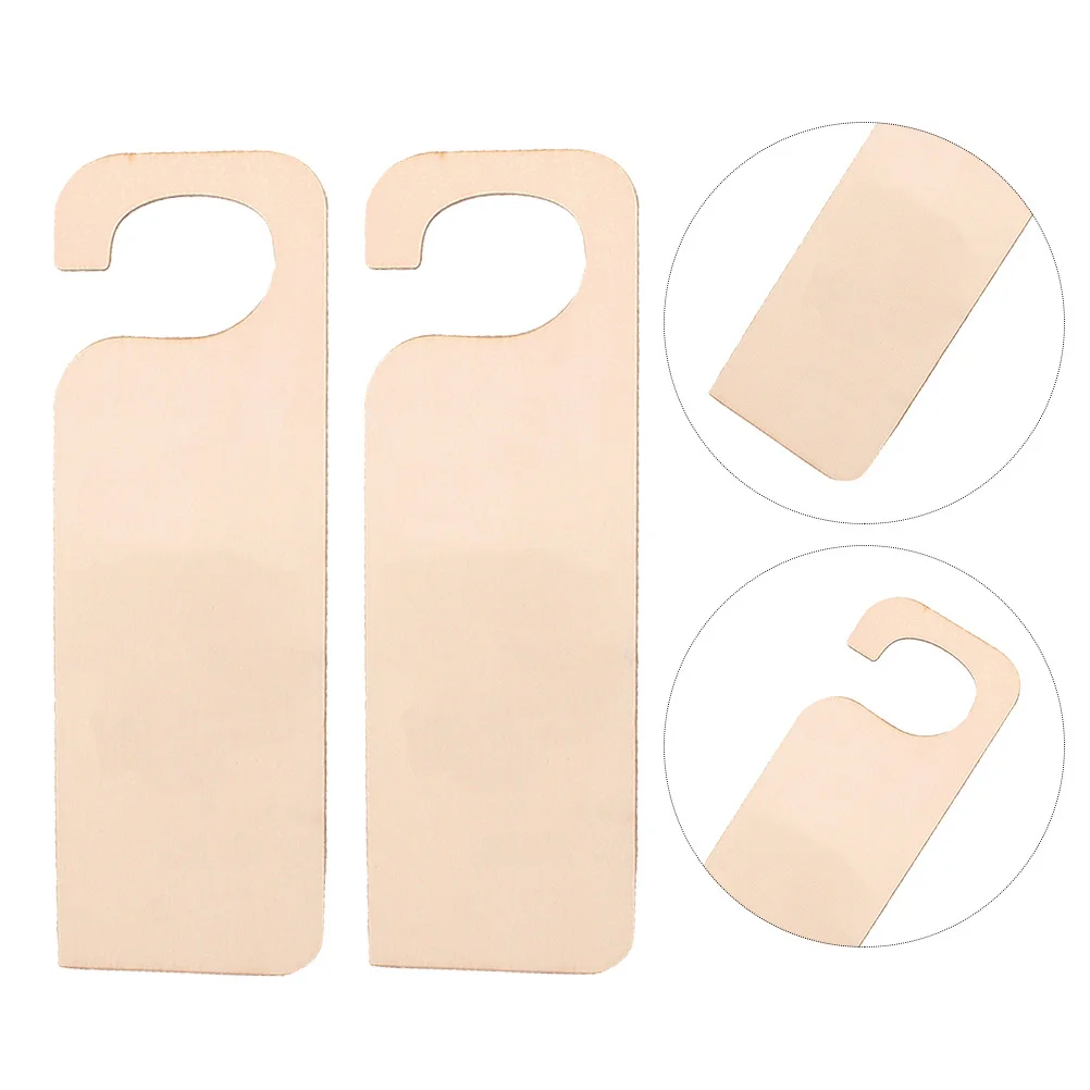 

6Pcs Door Hanging Pendant Wooden Blank Door Ornament Home Decoration Party Supplies for School Office Mall Blank Pendant