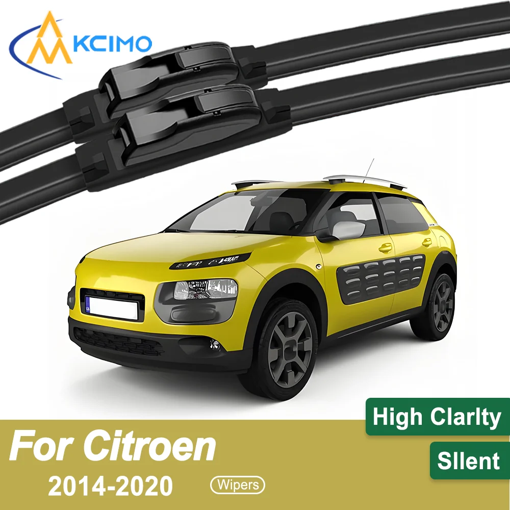 

2-Pack Superior Wiper Blades for Citroen C4 Cactus 2014-2020 All-Season Durable Quiet Wiping Uninterrupted Visibility