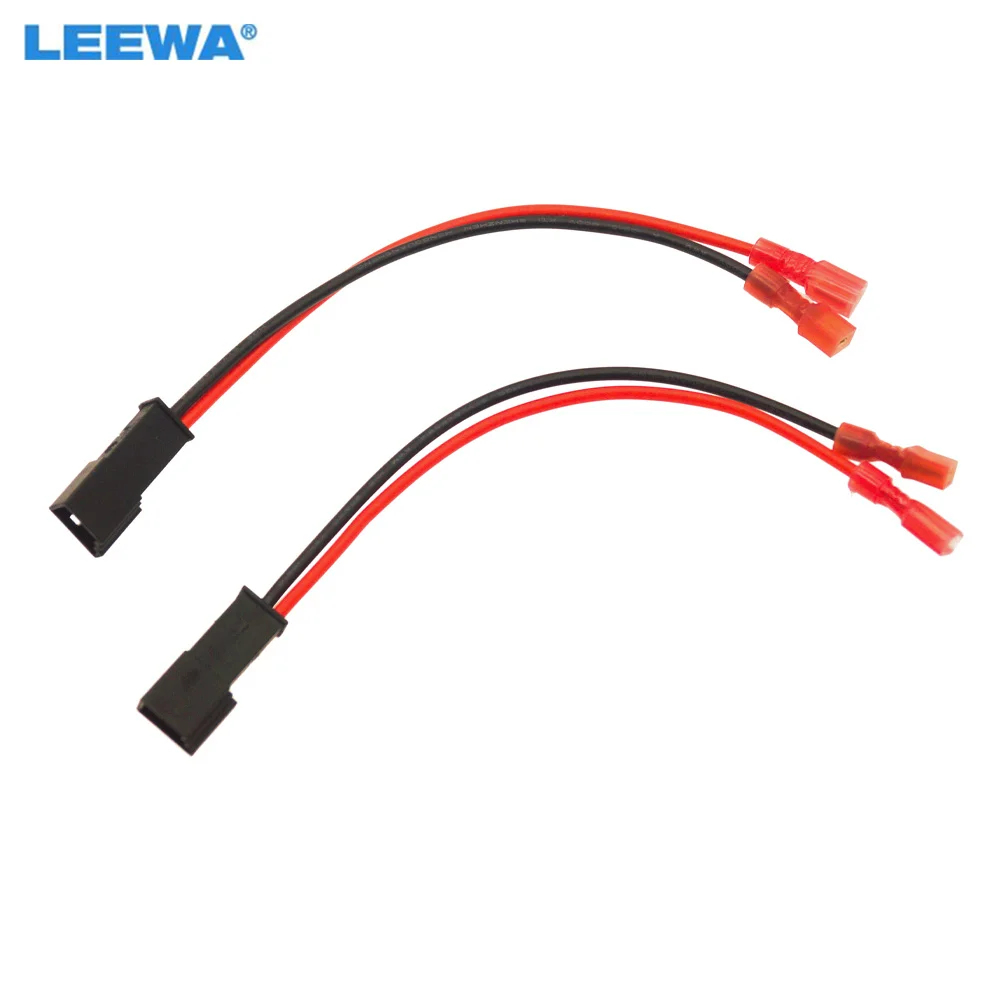 LEEWA Car 2Pin Stereo Speaker Wire Harness Adaptors For Citroen Auto Speaker Replacement Connection Wiring Plug Cables