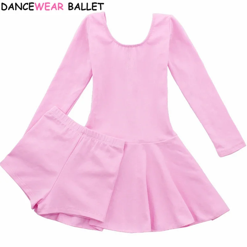 QQ8 コットン バレエ ダンス ドレス 幼児 女の子 子供 バレエ ダンス服 キッズ 体操 レオタード トレーニング ダンスウェア5Lk￥