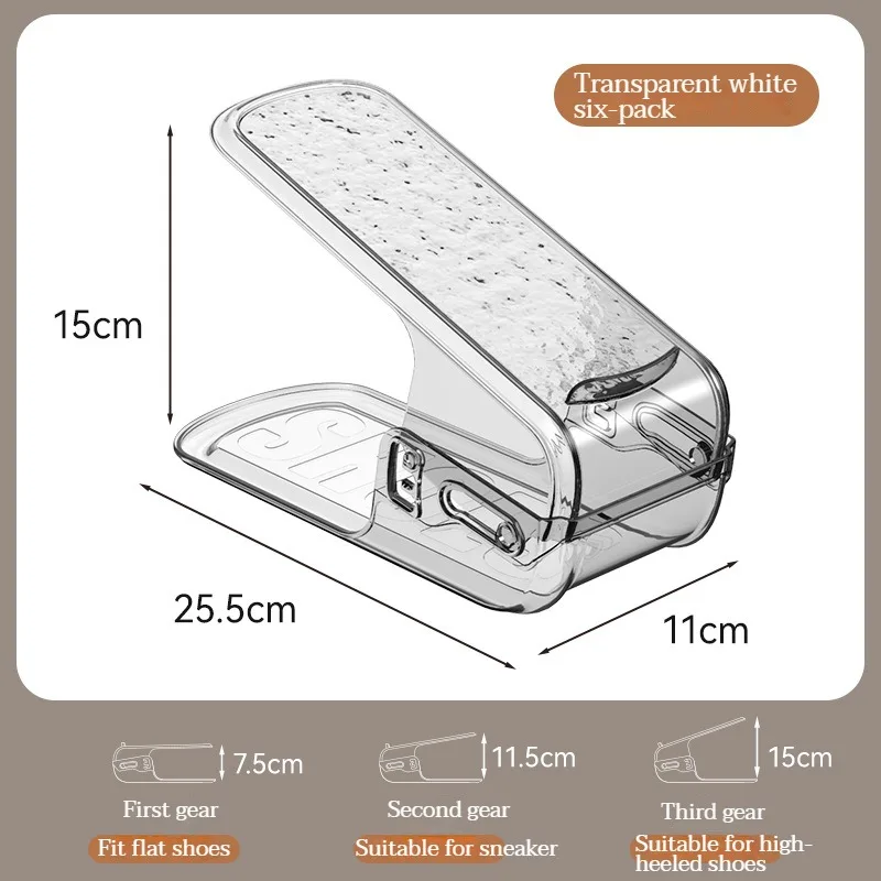 Transparent Double Layer Shoe Tray, Bracket, Shoe Cabinet Storage Space Saving, Shoe Drying Storage, Household Organiser