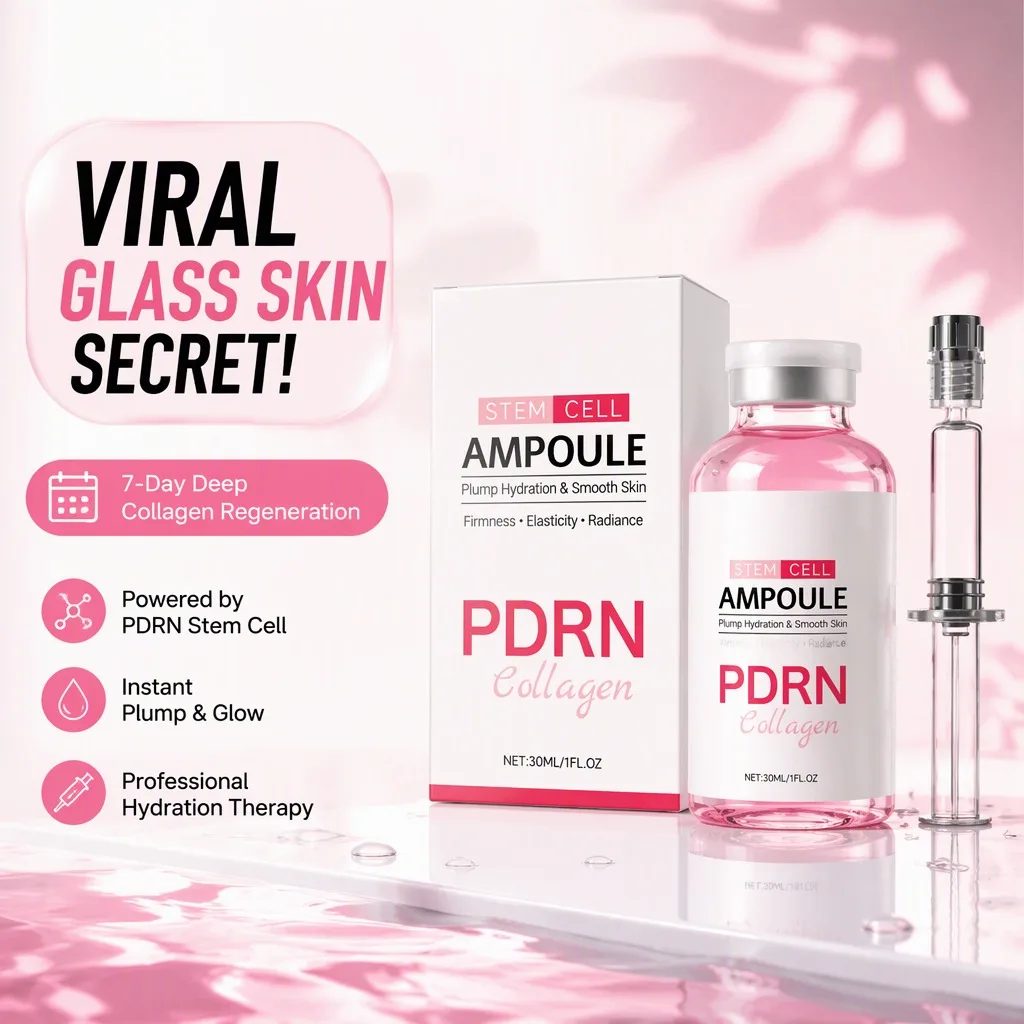 Flaky, Dry Skin? Moisturizing Hydrating Ampoule Essence – Gentle Anti-Aging Care, Deep Moisture, Daily Smoothing