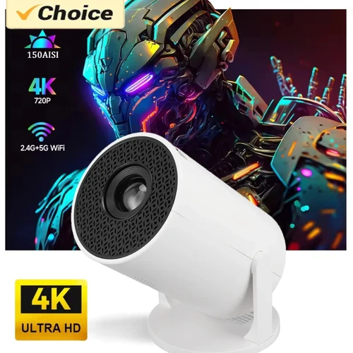 Proyector giratorio HY200 270 Compatible con USB, proyector de vídeo portátil Full HD 720P, compatible con HDMI para cine en casa al aire libre