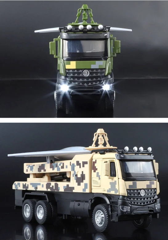 1:35 アタック-11 ドローン発射車両おもちゃの車合金反発力ライトドリルモデルおもちゃお土産ギフト B475