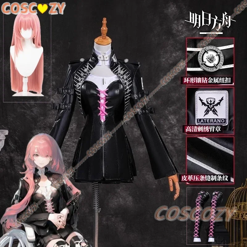 

CosplayArknights Lemuen Cosplay Costume Wig Dress Jacket Uniform Leggings Game Outfit Halloween Party for Women Girls Carnival