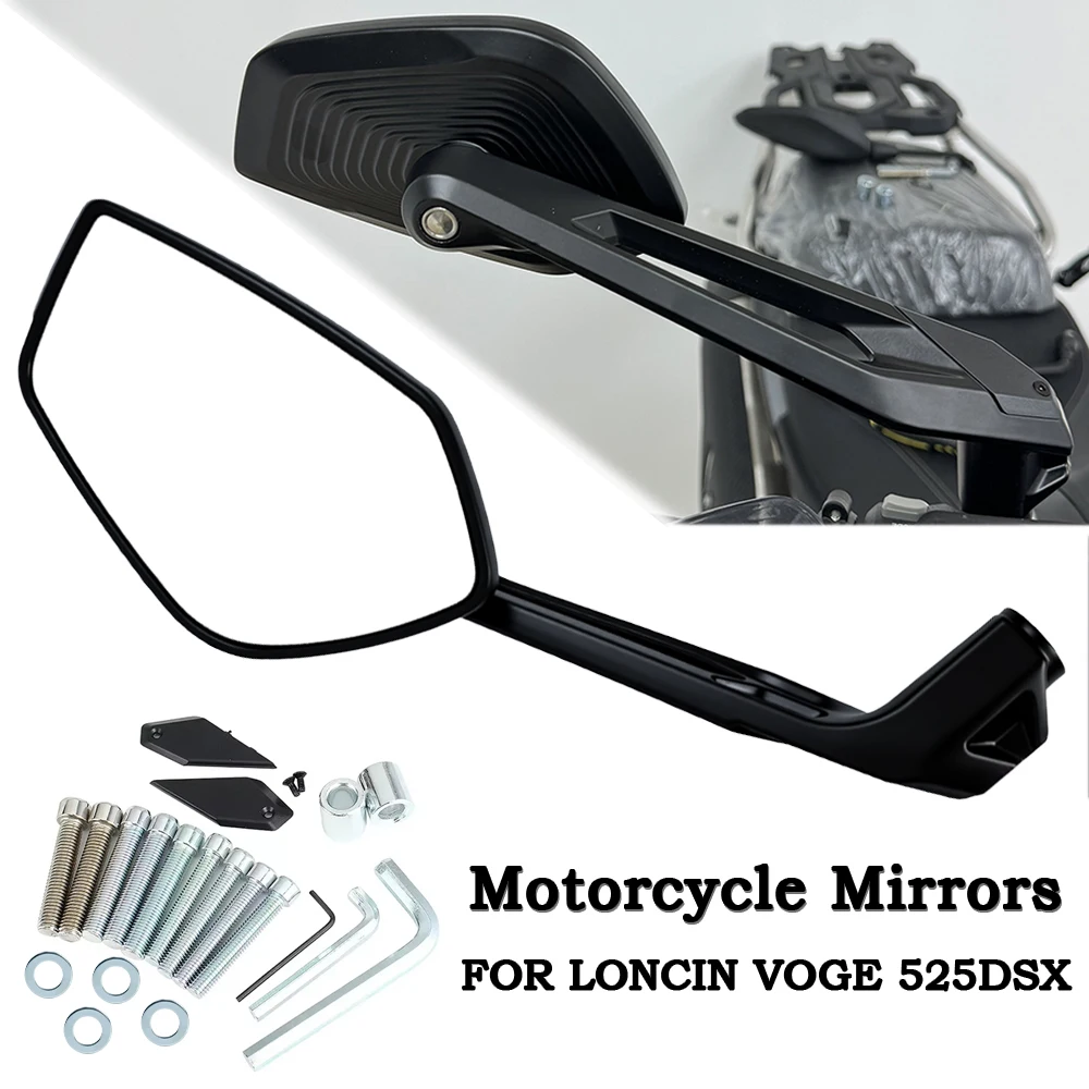 

Motorcycle Side Rearview Mirrors For LONCIN VOGE 525DSX Motorcycle Mirrors Adventure ADV Universal Motorcycle Mirror Accessories
