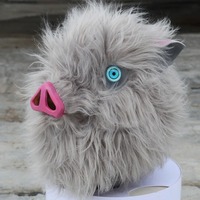 Ghost Slaying Blade Mask Halloween Monster Cosplay Masks Japanese Manga Hirainosuke Pig Face Mask Anime Play Props Pig Head Mask