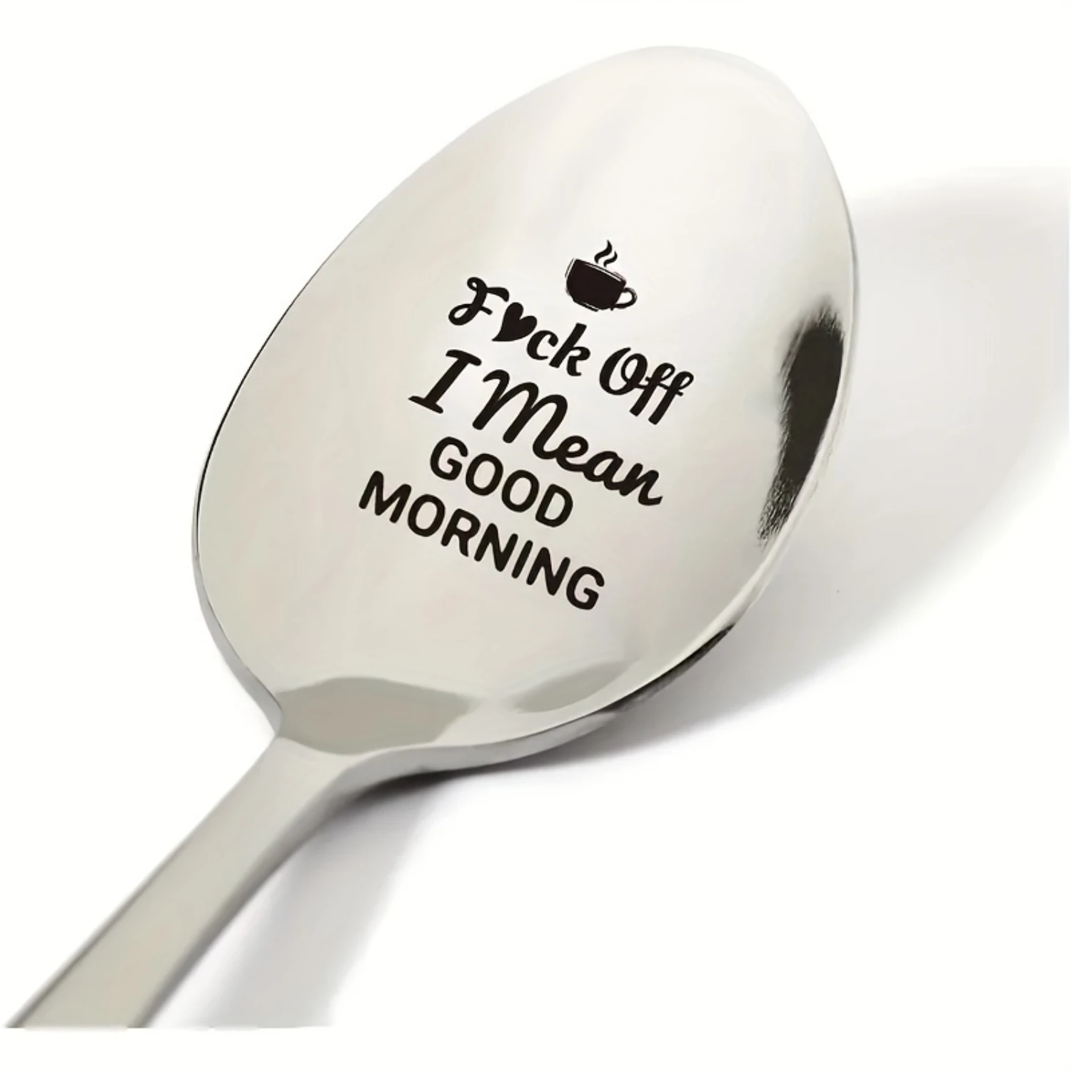 

10pc Stainless Steel Engraved Spoon Set - Ideal for Coffee, Ice Cream & More - Perfect for Gatherings, Birthdays & Parties