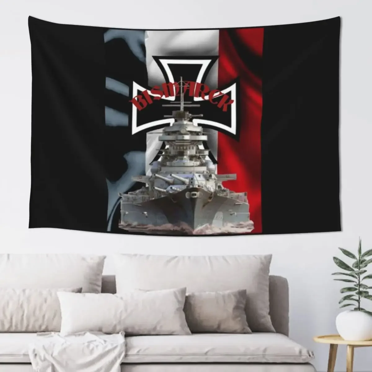 

German battleship BISMARCK 2 Tapestry Home And Comfort Decor Wall Hangings Decoration Room Aesthetic Bedroom Decoration Tapestry