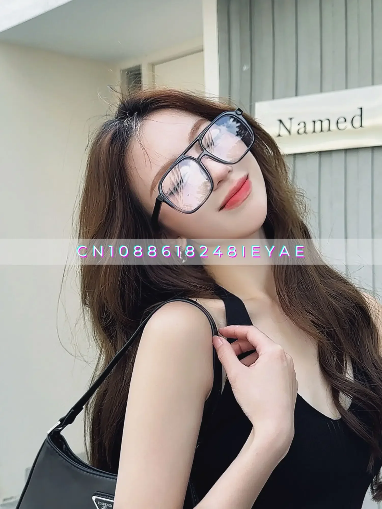 إطار مربع كبير الطيار النظارات الشمسية UV400 المضادة للأزرق الرجعية الأصفر إطار نظارات مسطحة قصر النظر إطار نظارات