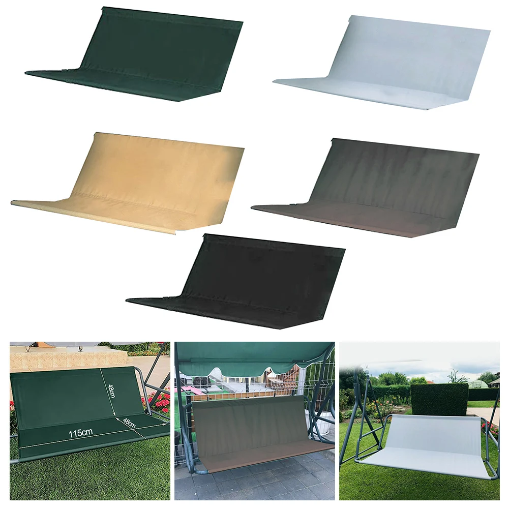 Garden Swing Seat Cover 600D Oxford Fabric Waterproof Swing Chair Replacement Cover Outdoor Swing Decoration Dust Cover